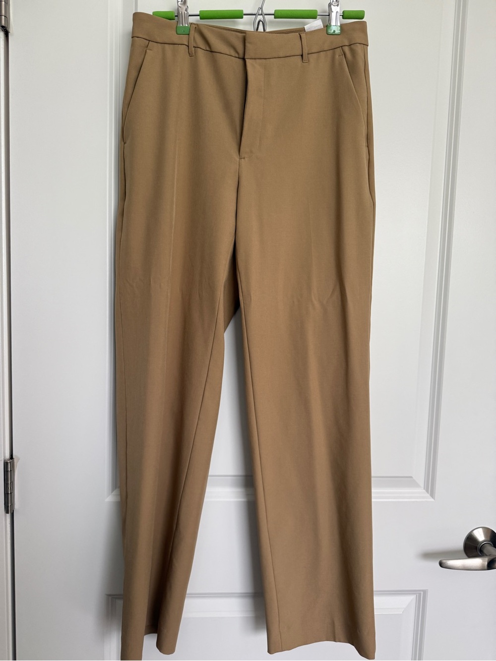 Banana Republic Petite Women's Sculpted Stretch Work Pants in Tan